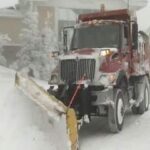 plow trucks prepare for noreaster