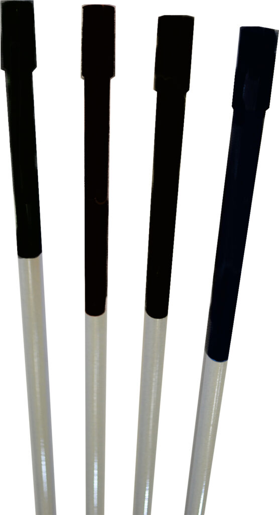 black driveway markers