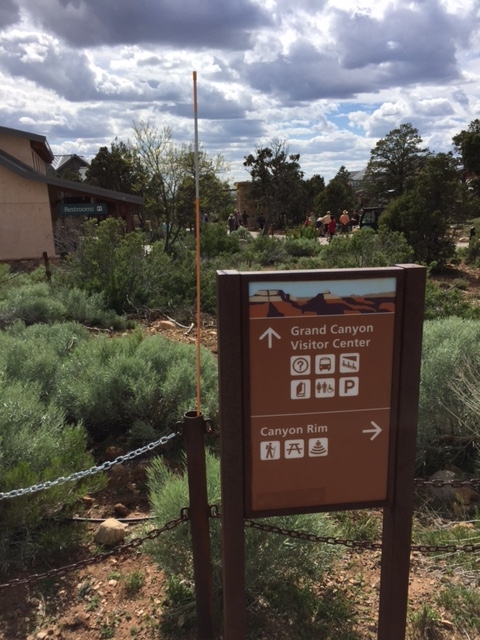 grand canyon photo snow stakes