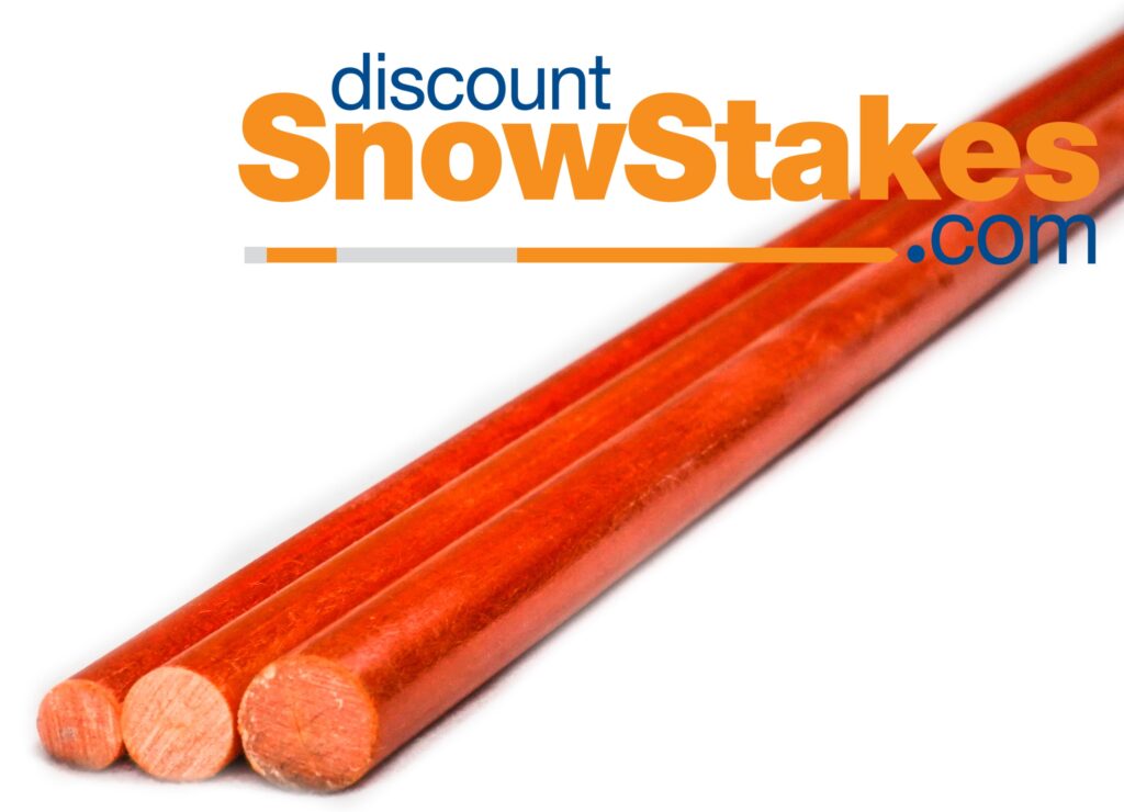 snow stakes, driveway markers
