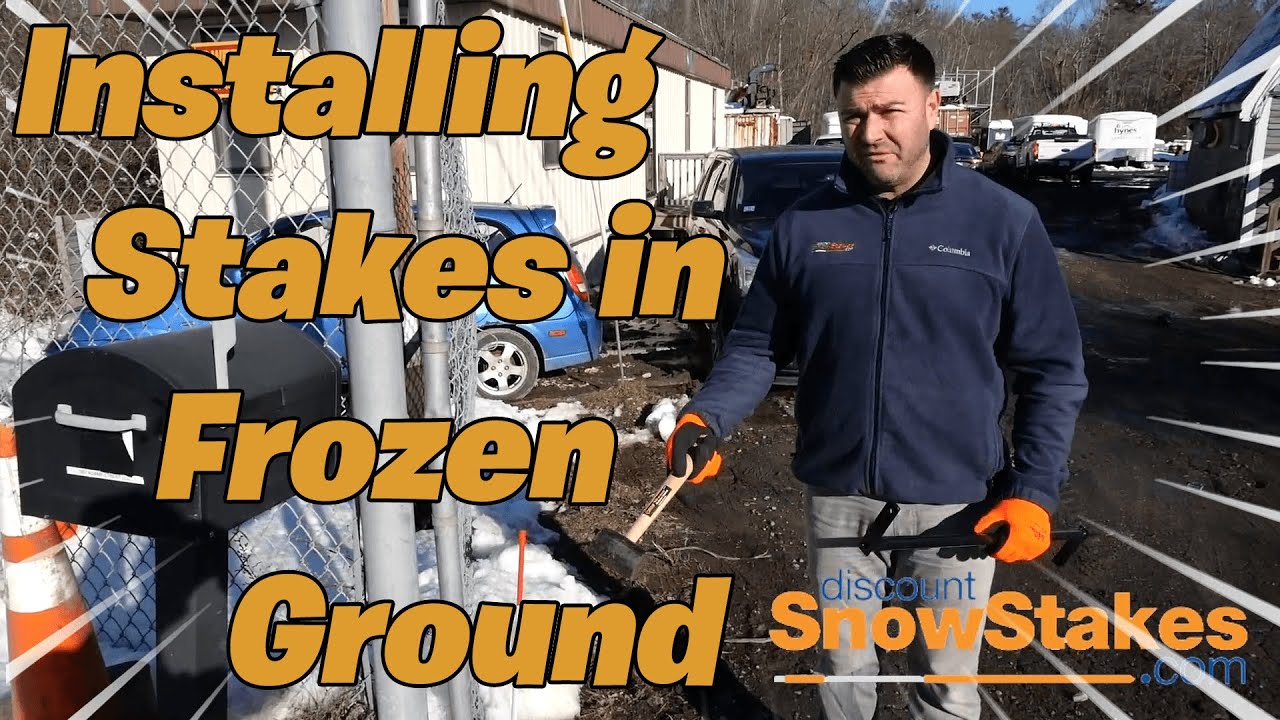 ❄️🥩How To Install Driveway Markers Into Frozen Ground
