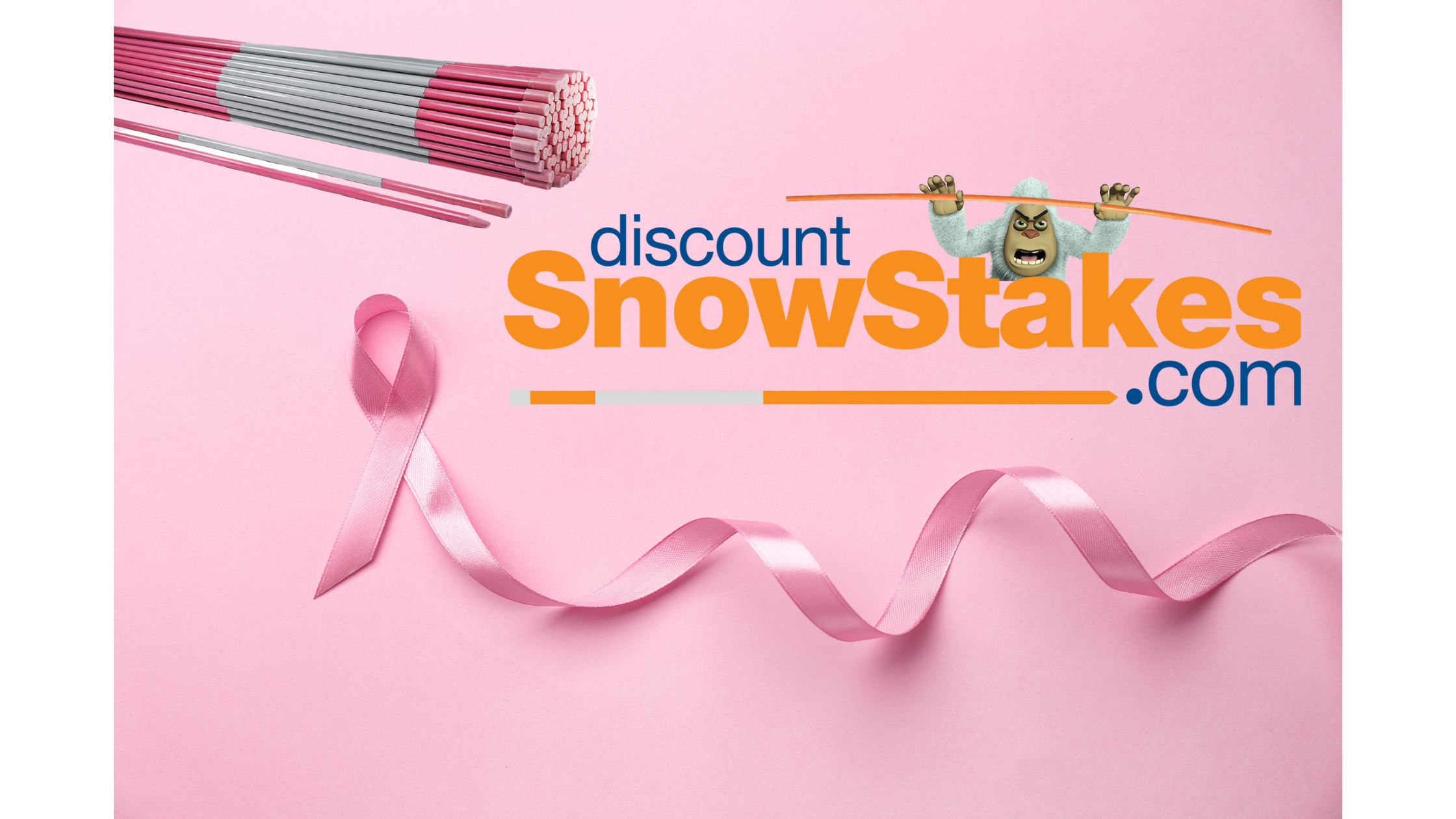 Pink Snow Stakes – Breast Cancer Donation Extended & Doubled
