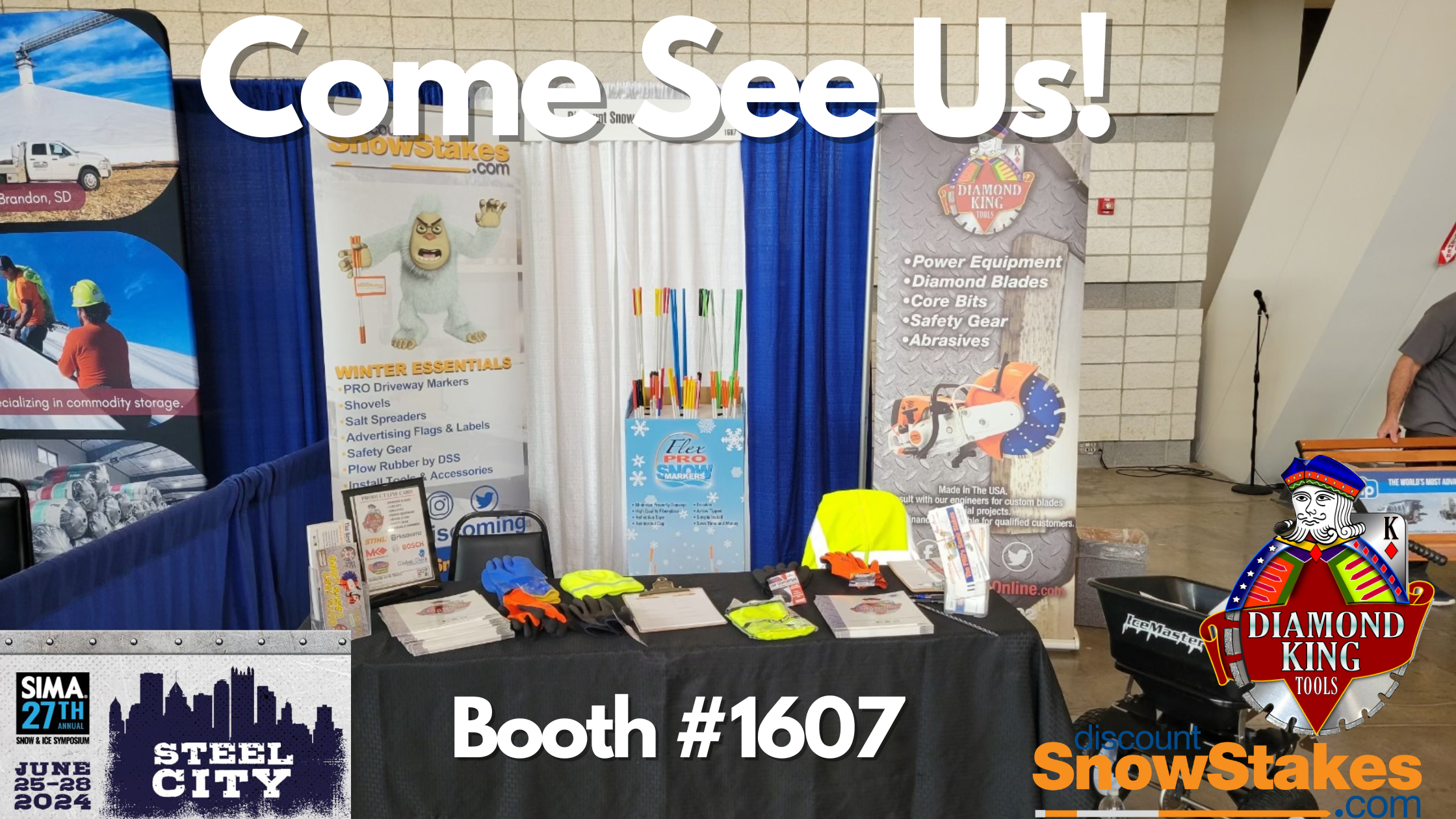 Discount Snow Stakes at the SIMA Tradeshow 2024: Visit Us at Booth #1607!