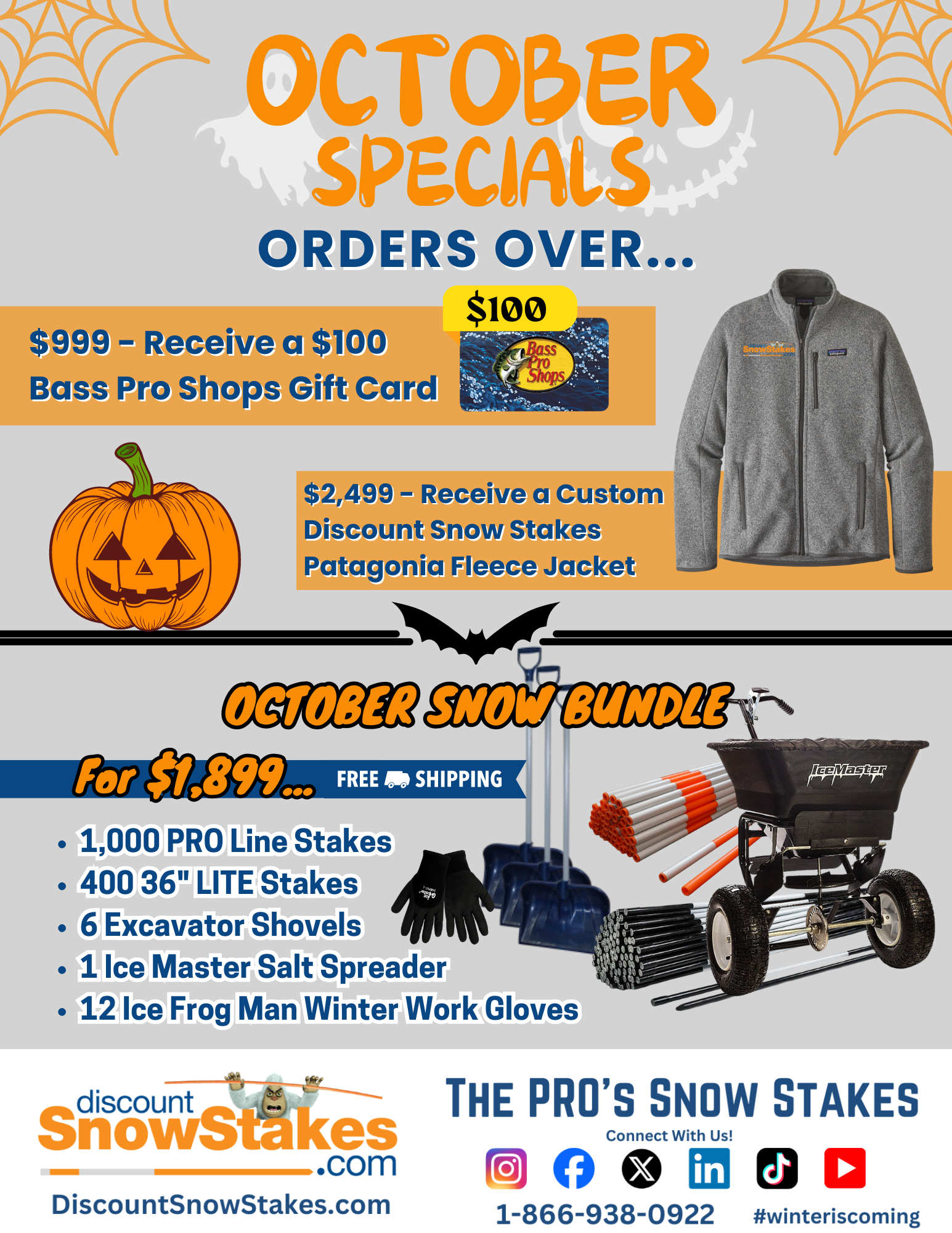 October Specials: Free Gifts, and the Ultimate Snow Bundle!