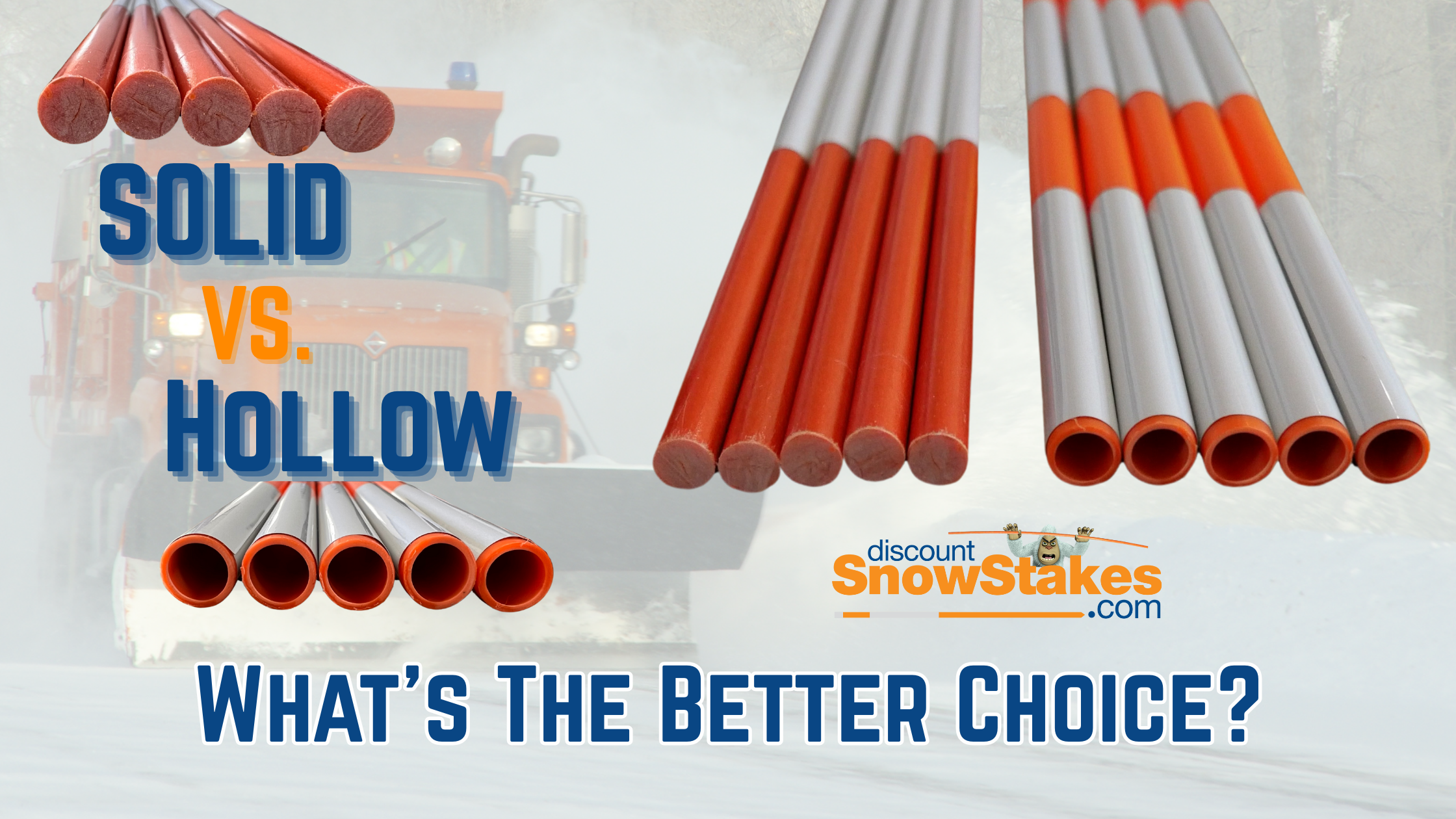 Solid vs. Hollow Snow Stakes: Which is the Better Choice for Snow Removal?