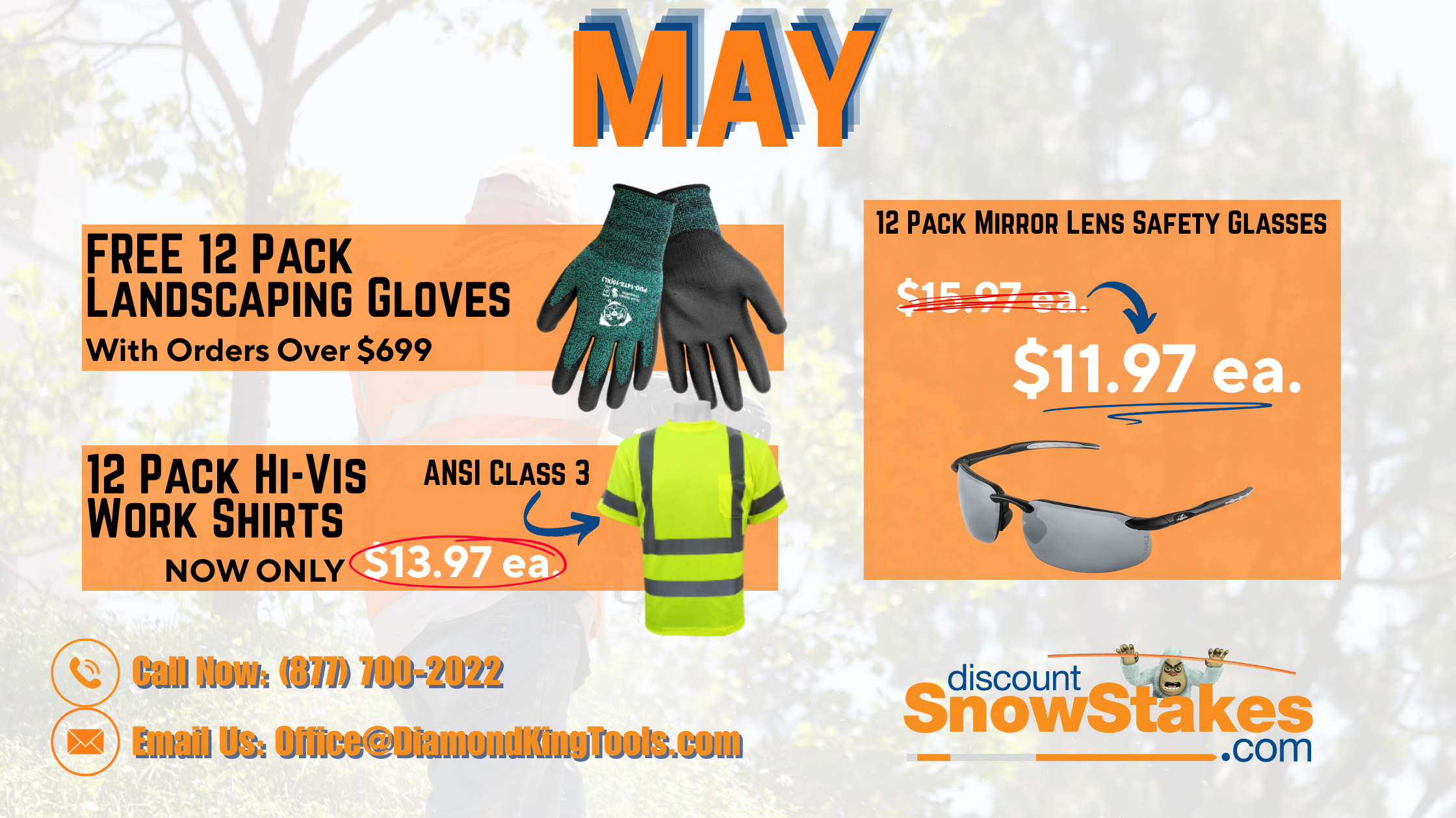 May Safety Gear Deals for Landscapers and Hardscapers