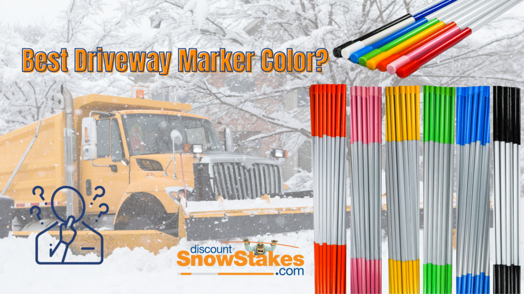 What is the best driveway marker color?