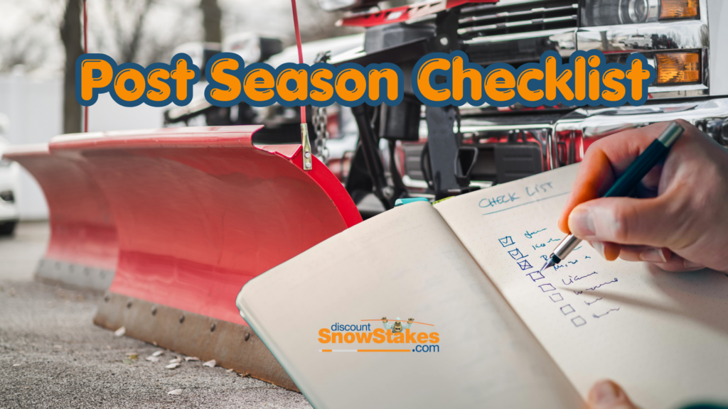 post snow removal season check list