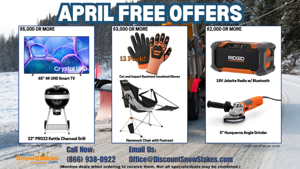 Free offers Discount Snow Stakes