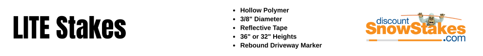 Lite Stakes 3/8" Hollow Polymer