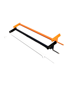 Snow Stake Install Tool - driveway marker installation tool in black, orange and white powder-coated steel