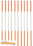 snow stakes, driveway markers, 1/4" snow stakes, 1/4" driveway markers