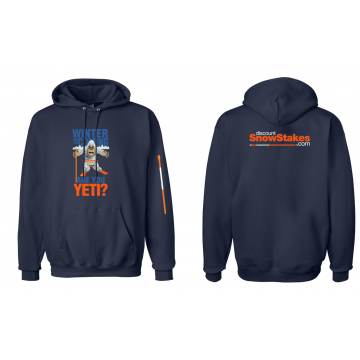SNOW STAKES HOODIES, DRIVEWAY MARKERS HOODED SWEATSHIRTS