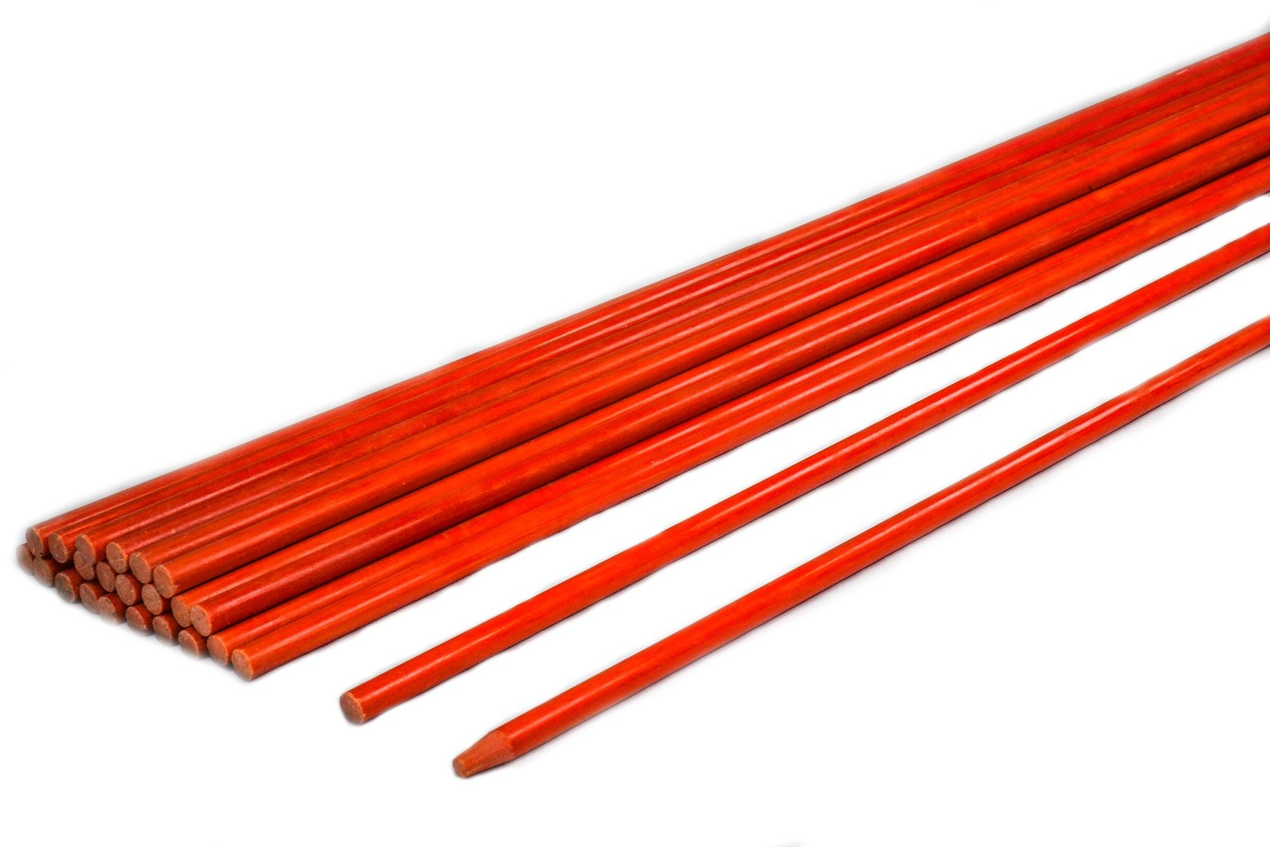 Flexible Driveway Markers 36 Orange Snow Stakes