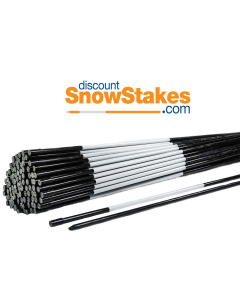 Black snow stakes, black driveway markers