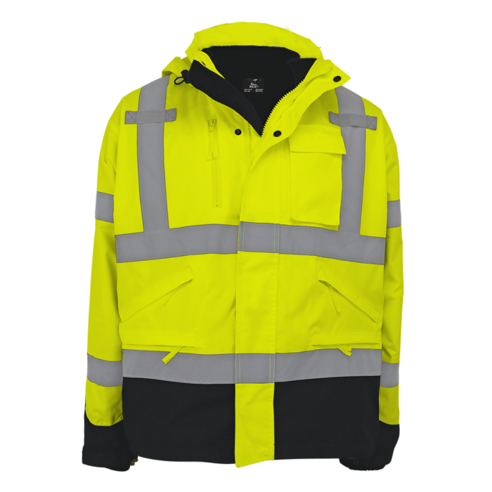 hi viz safety jacket, parka for work